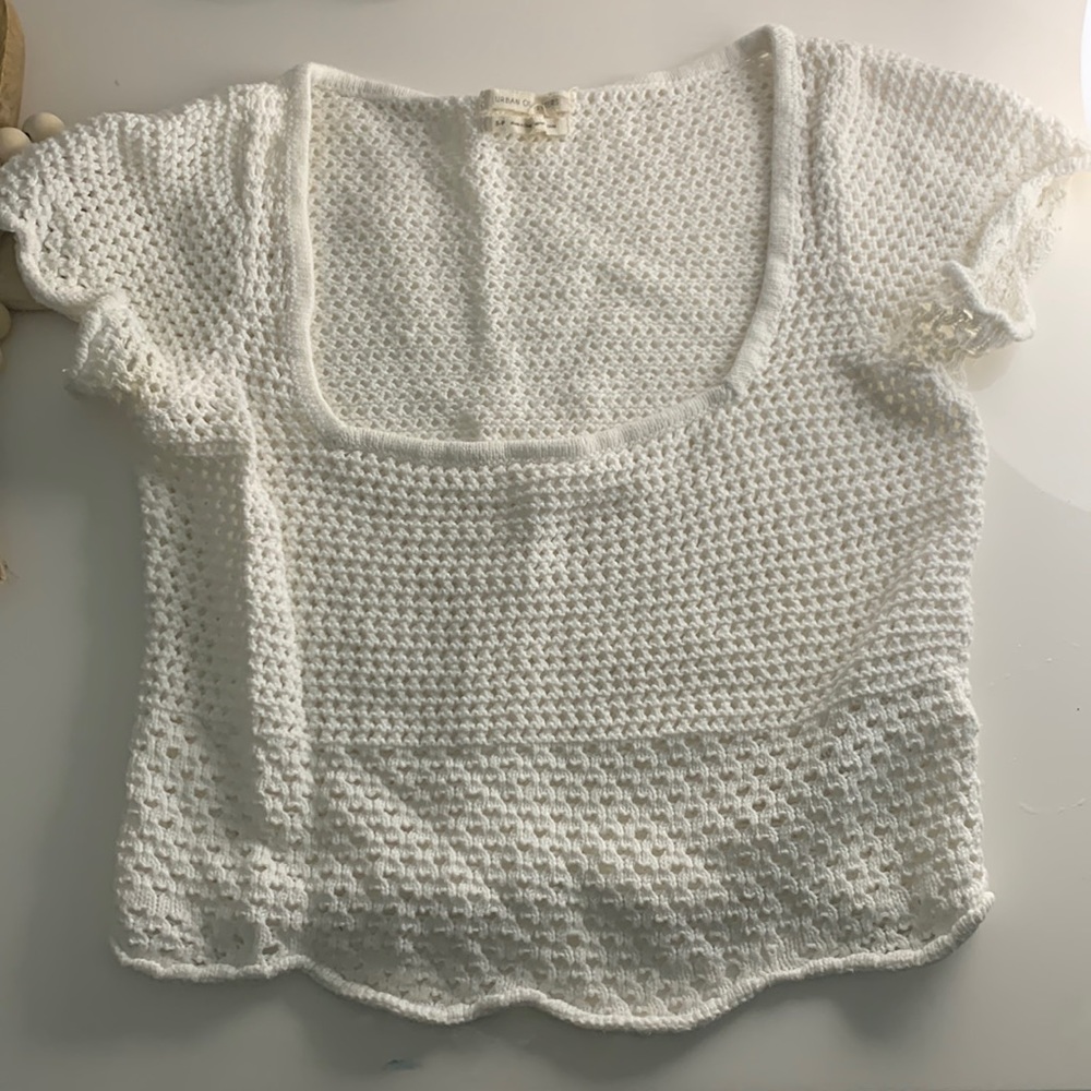 COPY - Urban outfitters crochet short sleeve